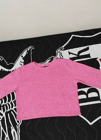 Zara Zara Marka Yumuşak dokulu Crop Bluz