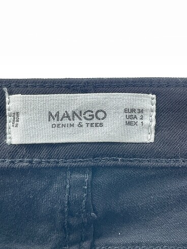 34 Beden siyah Renk Mango Jean / Kot %70 İndirimli.