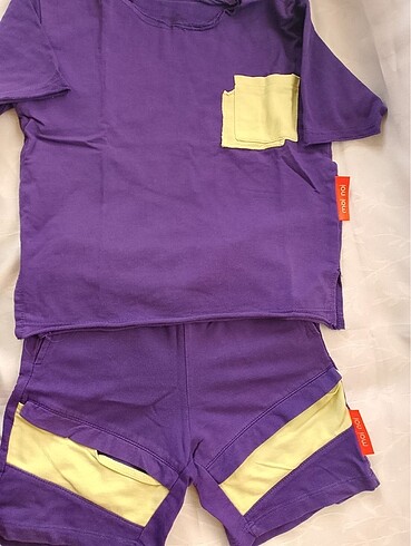 5 Yaş Beden Moi Noi mor unisex takım