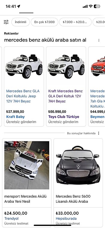 Beden beyaz Renk Mercedese Benz akülü araba 12 volt şarjı çok güçlü