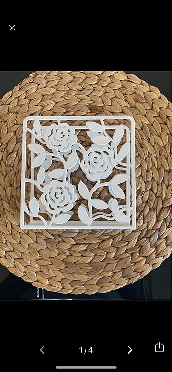 Beden beyaz Renk Vintage ikea peçetelik