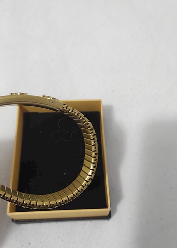 Kalpli Altın Renkli Kadın Bileklik lastikli - Görsel 5