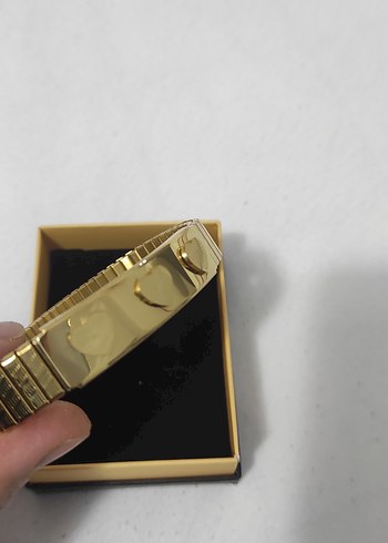 Kalpli Altın Renkli Kadın Bileklik lastikli - Görsel 4