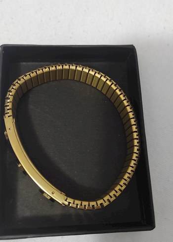 Kalpli Altın Renkli Kadın Bileklik lastikli - Görsel 6