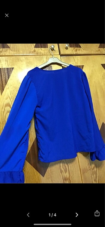 Mavi L bluz 40 beden