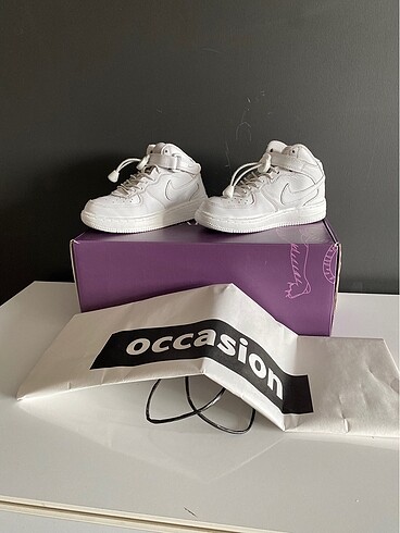 30 Beden NIike Force 1 Mid Pre School Çocuk Sneaker