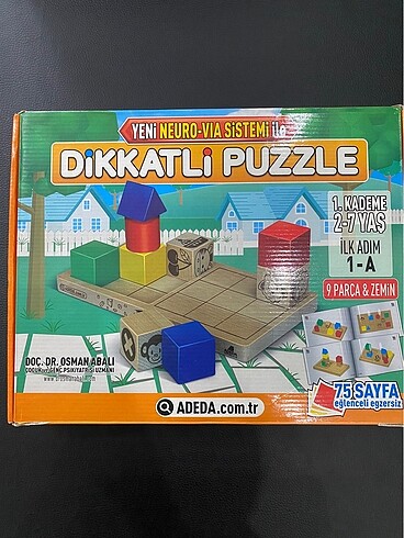 Dikkatli Puzzle 1.Kademe 2 - 7 Yaş - Yeni Neuro Via Sistemi İle+