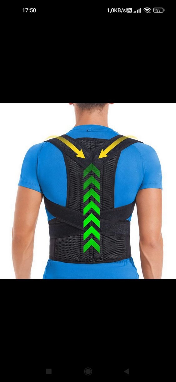 Siyah Erkek Biker Tarzı Askı - Görsel 2