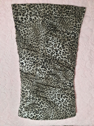 leoparlı elbise 