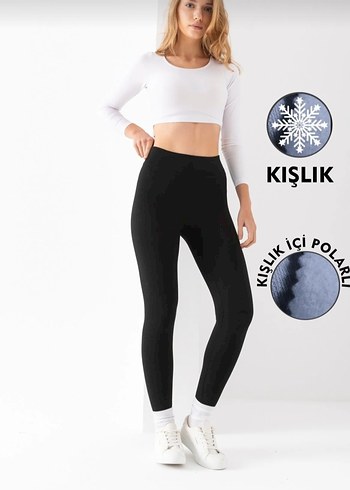 Rahat Kesim Kadın Tayt - Kışlık - Görsel 20