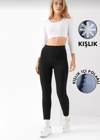 Rahat Kesim Kadın Tayt - Kışlık - Görsel 19