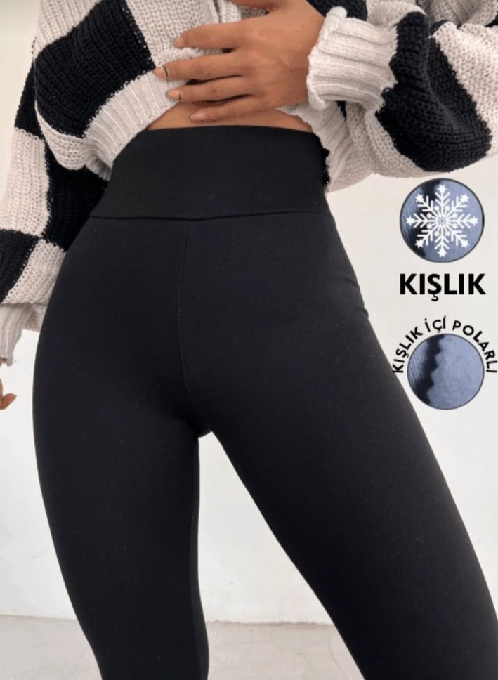 Rahat Kesim Kadın Tayt - Kışlık - Görsel 5