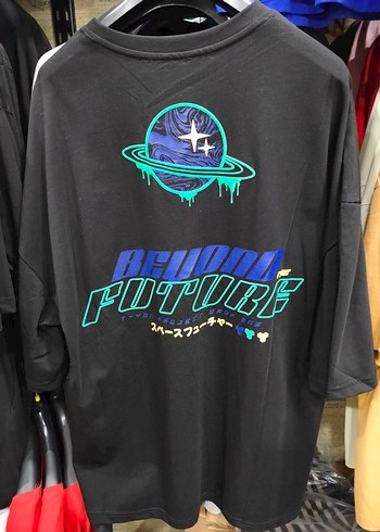 Oversize Baskılı Erkek Tişört - Görsel 2