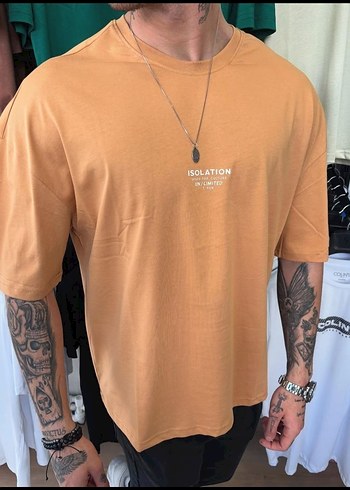 Erkek Baskılı Oversize Tişört - Görsel 3