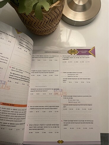 10.sınıf matematik test kitabı cap plus yayınları