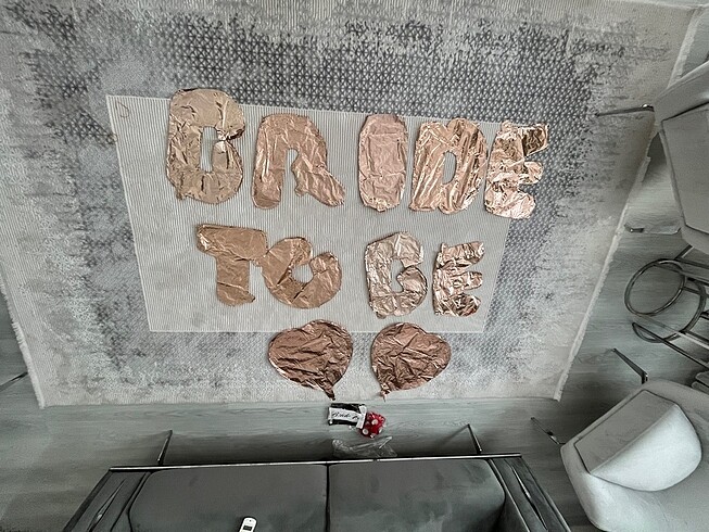 Diğer Bride to be yazılı folyo balon