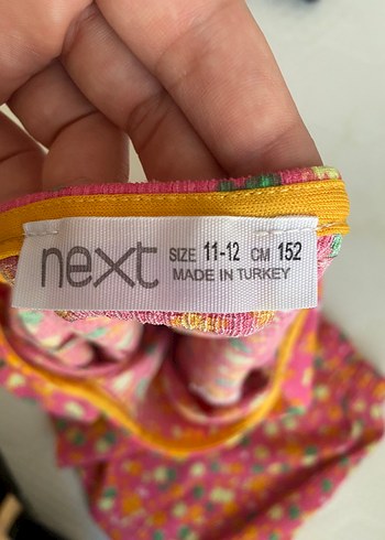7 Yaş Beden pembe Renk Pembe Çiçekli Kısa Kollu Kız Takımı