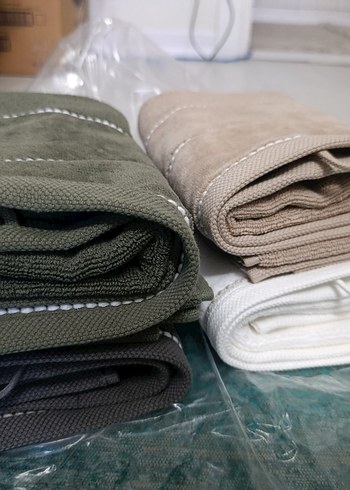 Askılı Kadife Pamuk Havlular - Görsel 2