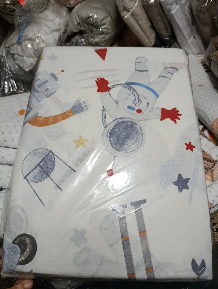 Robot ve Uzay Desenli Çocuk Nevresim Takımı %100 Pamuk - Görsel 4