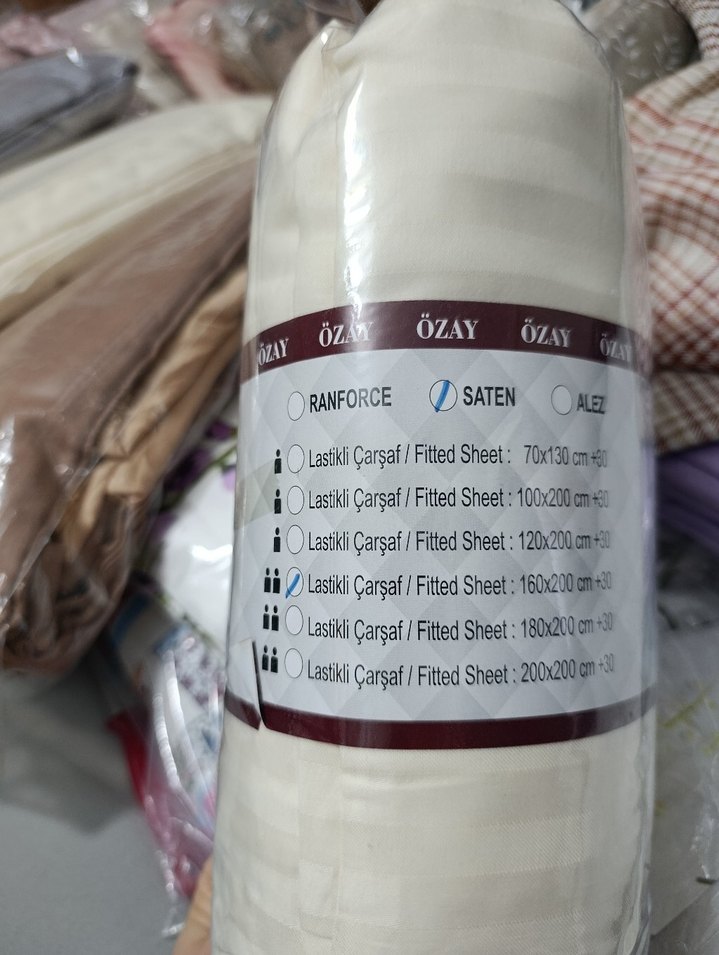 saten lastikli çarşaf yastık kılıfı seti - Görsel 3