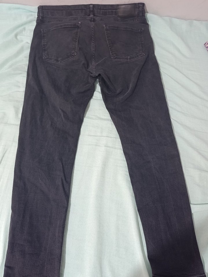 siyah Normal Boy Kadın Denim Pantolon - Görsel 2