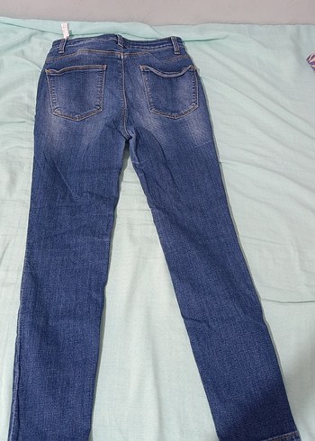 Kadın Mavi Normal Boy Denim Jean - Görsel 2