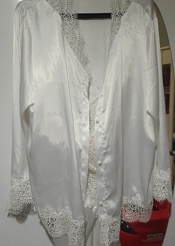 Beyaz Kadın Gecelik - Görsel 5