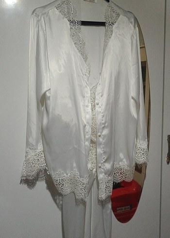 Beyaz Kadın Gecelik - Görsel 7