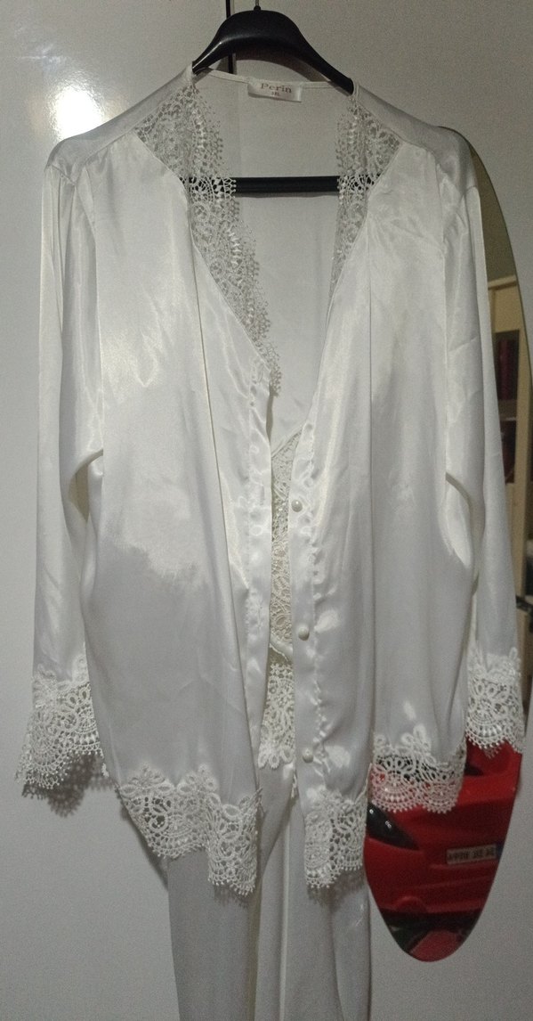 Beyaz Kadın Gecelik - Görsel 5