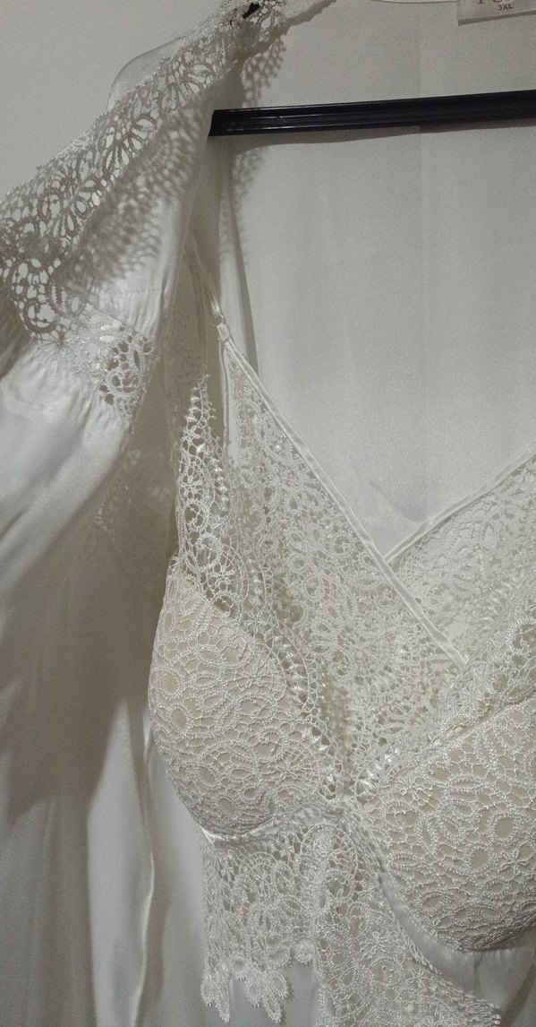 Beyaz Kadın Gecelik - Görsel 3