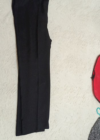 Siyah Regular Fit Kadın Kumaş Takım - Görsel 2