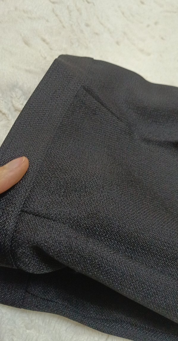 Siyah Regular Fit Kadın Kumaş Takım - Görsel 3