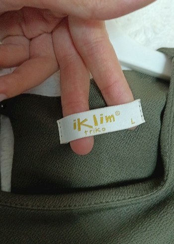 Düğmeli Uzun Kollu Haki Midi Tunik - Görsel 2