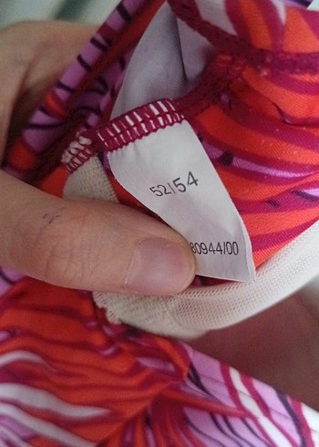 Kırmızı Bohem Desenli Drapeli Mayo - Görsel 3