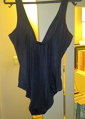 Siyah Drapeli Kadın Mayo - Görsel 4