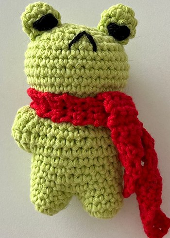 Diğer Atkılı Mini Kurbağa Amigurumi Oyuncak