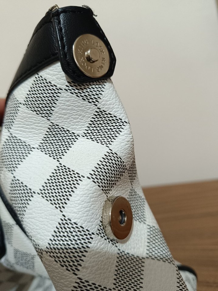 Kemerli Gri Kadın Deri Çanta - Görsel 3