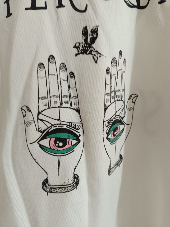 Baskılı Beyaz Kadın Sweatshirt - Görsel 3