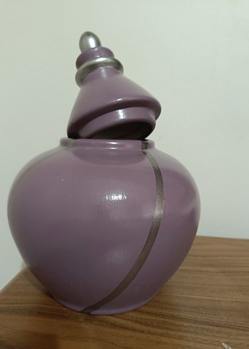 Pastel Mor Seramik Vazo - Görsel 4