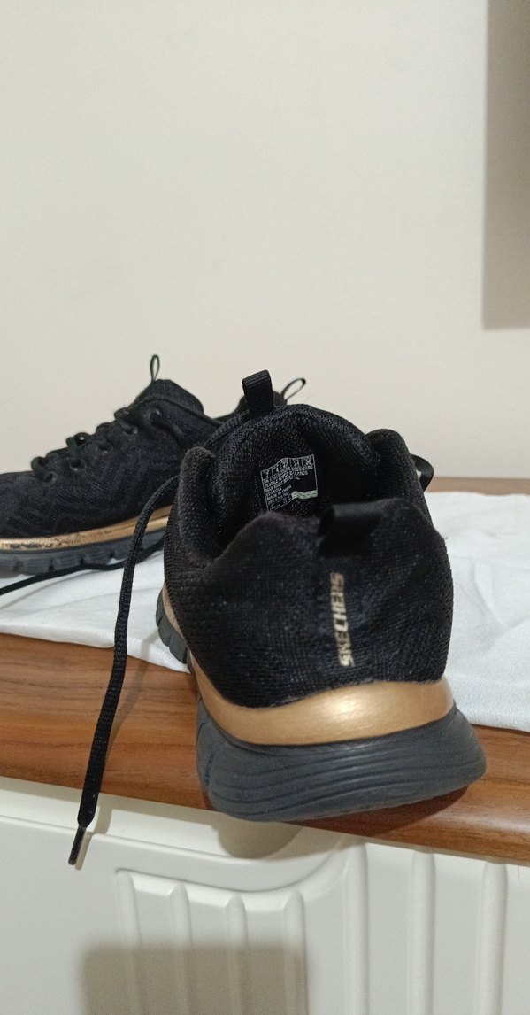 Siyah Kadın Spor Ayakkabı - Skechers - Görsel 3