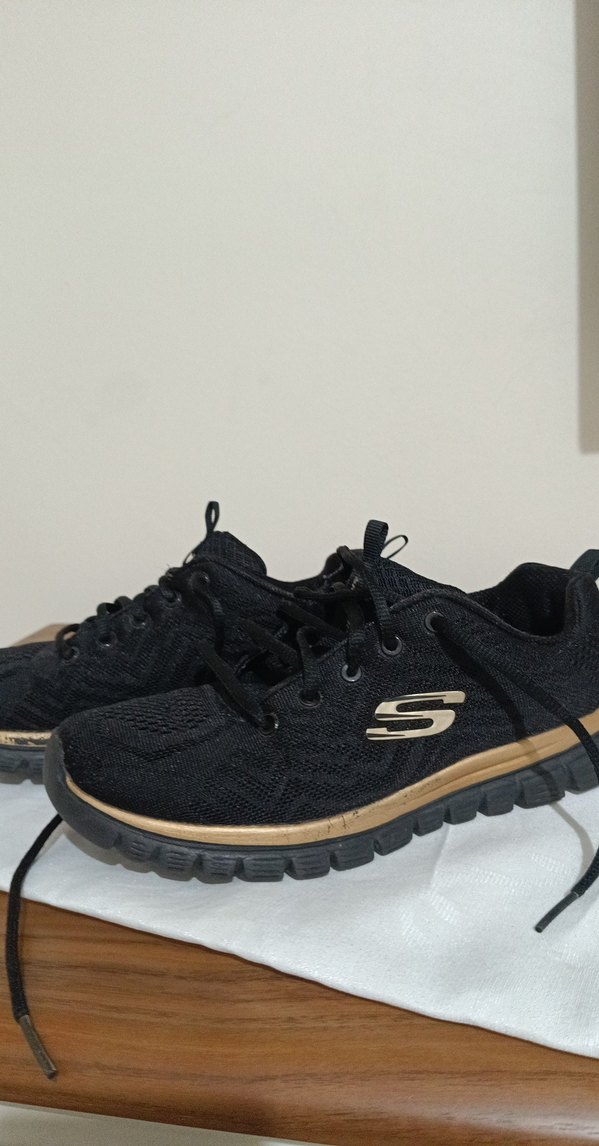 Siyah Kadın Spor Ayakkabı - Skechers - Görsel 2