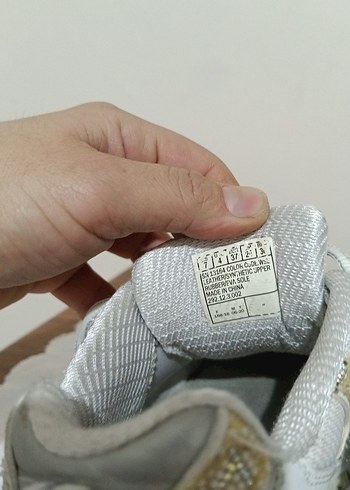 Beyaz Bağcıklı Yılan Desenli Spor Ayakkabı - Görsel 6