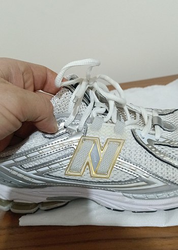 Beyaz Gri Bağcıklı Kadın Spor Ayakkabı - Görsel 5