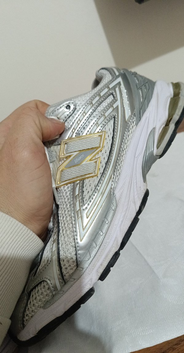 Beyaz Gri Bağcıklı Kadın Spor Ayakkabı - Görsel 4