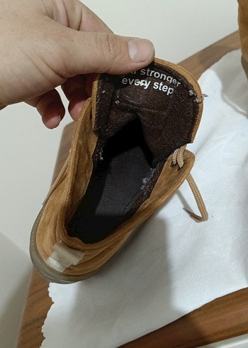 Kadın Süet Kahverengi Dolgu Topuklu Bot - Görsel 2