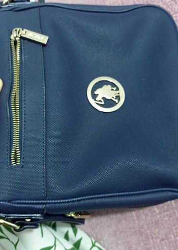 U.S Polo Assn. Mavi Fermuarlı Kadın Çanta
