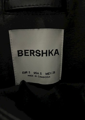 Bershka Siyah Deri Ceket (bershka)