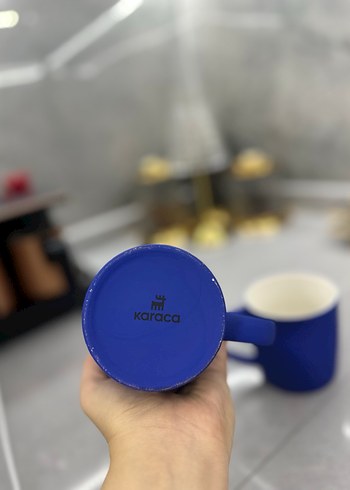 Renkli Mavi Seramik Kupa Seti - Görsel 2