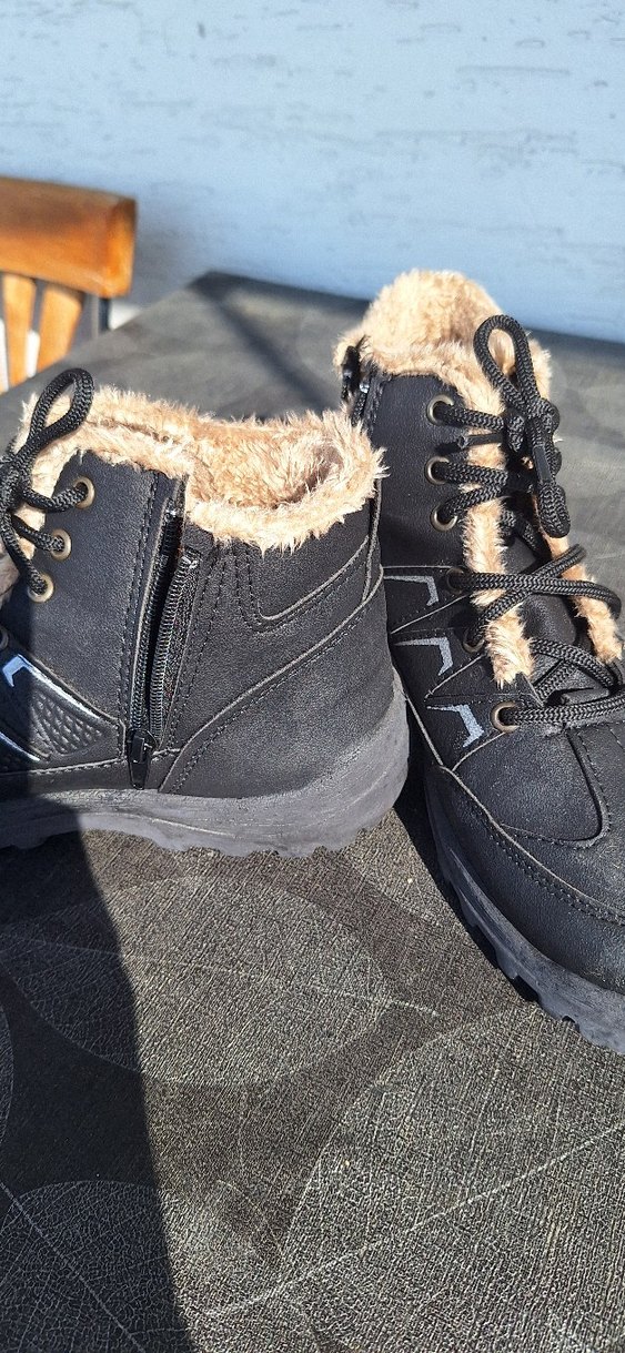 Gri Erkek Tüylü Street Wear Bot - Görsel 3