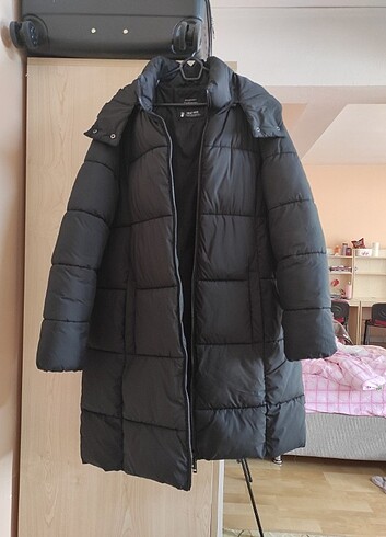xxl Beden siyah Renk Siyah şişme mont